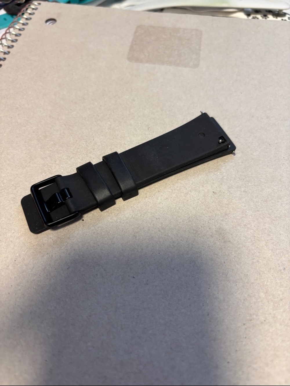 Black Apple Silicone Replacement Watch Strap
